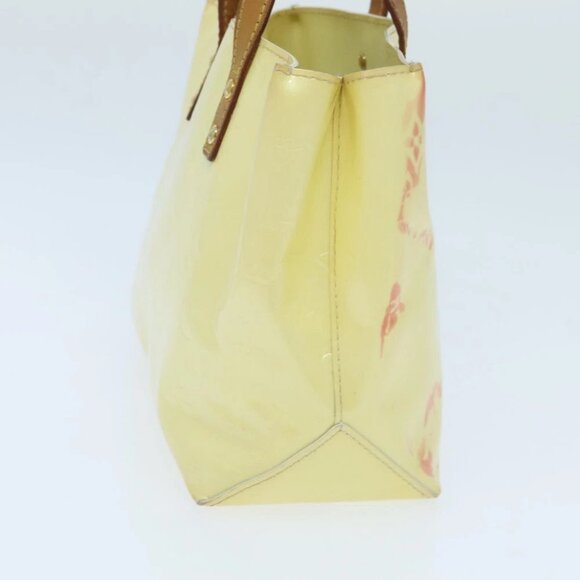 LOUIS VUITTON Monogram Vernis Reade PM Hand Bag Perle - Picture 5 of 16